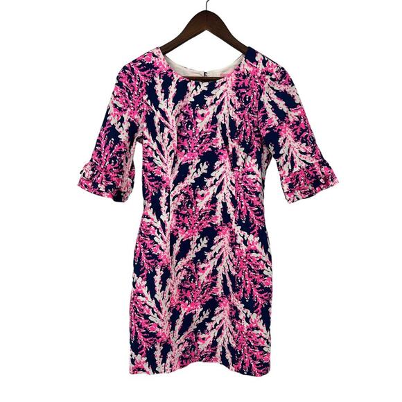 Lilly Pulitzer Fiesta Stretch Nauti Navy Beyond The Sea Dress Women's Size 00 - Picture 11 of 11